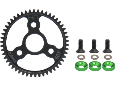 SJT250 Steel Spur Gear  50t 0.8 Mod  Green  - TRA 