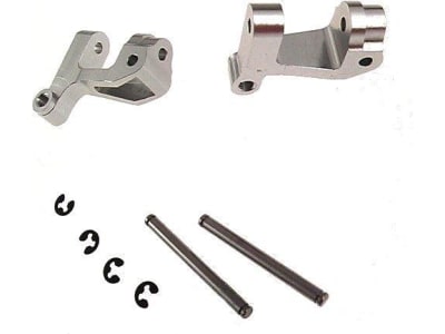 SMT01908 Losi Mini-T 1.0 Silver Aluminum Front Steering C-Hubs