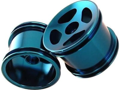 SMT0403F/L06 Losi Mini-T 1.0 Aluminum Blue Front Compass Wheels
