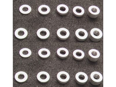 SPC3005 M3 Aluminum Standoff Spacer Set  4x  0.5-1-1.5-2-3mm 