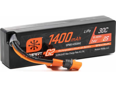 SPMX142S30H2 1400mah 2s 7.4v Smart G2 30c LiPo; Ic2connector