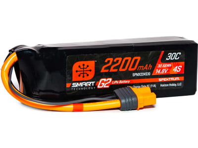 SPMX224S30 2200mAh 4S 14.8V Smart G2 LiPo 30C; IC3