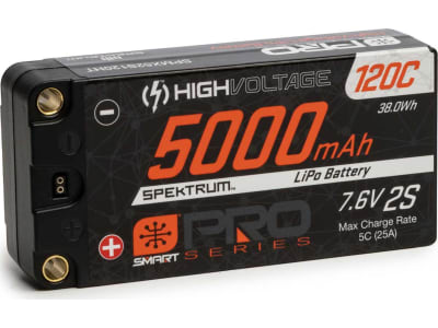 SPMX52S120HT 5000mah 2s 7.6v Smart Pro Race Hv LiPo 120c: 5mm