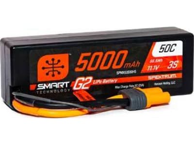 SPMX53S50H5 5000mah 3s 11.1v Smart G2 LiPo 50c Hard Case; Ic5