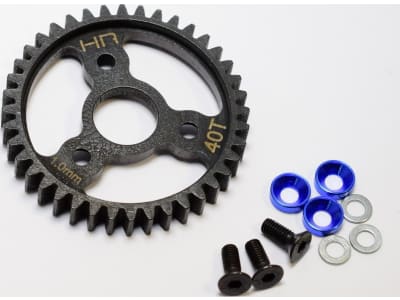 SRVO440 Steel Spur Gear  40T 1.0 Mod  Blue  - TRA