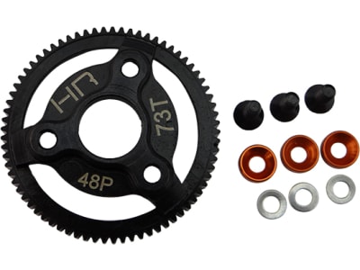 STE873 Hardened Steel Spur Gear  73t 48p  Orange  - TRA