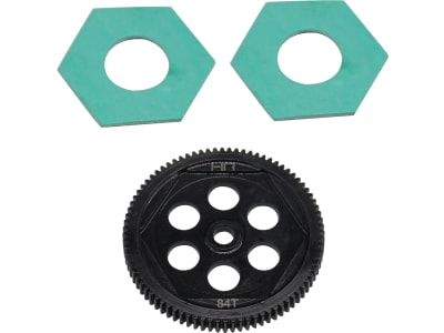 STTX848 Steel Spur Gear and Slipper Pads 48p 84t: 22S