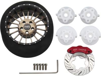 SW38811 Gunmetal 18 Spoke Alum. Steering TX Wheel
