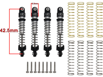 SXTF428LTX Aluminum Threaded Long Travel Oil Shocks - Scx24