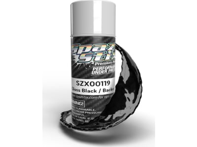 SZX00119 High Gloss Black / Backer Aerosol Paint 3.5oz Can