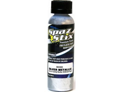 SZX00300 Metallic Silver / Candy Backer Airbrush Ready Paint 2oz Bottle