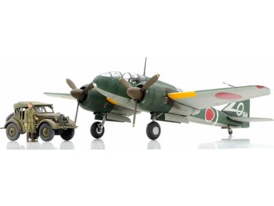 TAM25217 1 / 48 Mitsubishi Ki-46 III Type 100 and 4x4 Light Vehicle Kurogane 