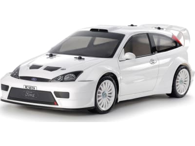 TAM47495-A 1:10 R / C 2003 F0RD Focus Rs Custom White Painted Body Tt-02