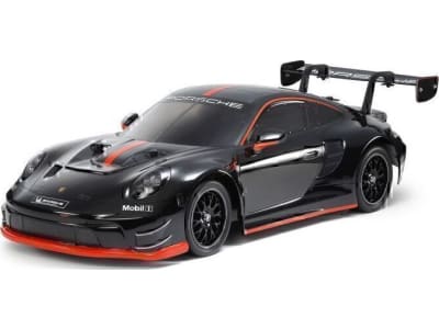 TAM47512 1 / 10 R / C Porsche 911 Gt3 R 992 Black Painted Body Tt-02 Kit