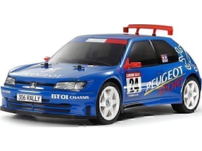 TAM47513 1 / 10 R / C Peugeot 306 Maxi Blue Painted Body Bt-01