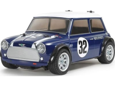 TAM47515 RC Mini Cooper Racing Blue Painted Body Mb-01