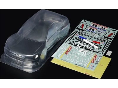 TAM51753 1 / 10 Scale RC Peugeot 306 Maxi Body Parts Set
