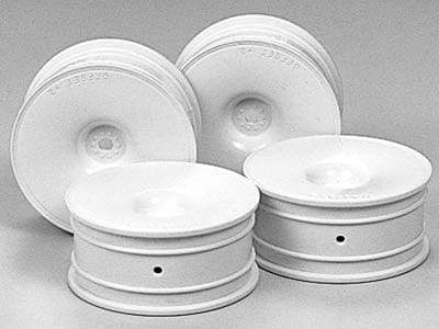 TAM53473 RC 24mm Dish Wheels-4 pieces - White / +2
