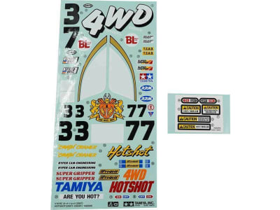 TAM9495516 RC Sticker: 58391 Hot Shot