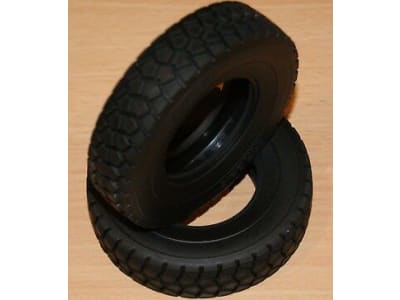 TAM9803091 RC Rear Tires: Mercedes Benz Arocs 3348 6x4 Tipper Truck