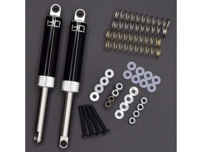 TD100T08 Silver Internal Spring Air Shocks 100mm