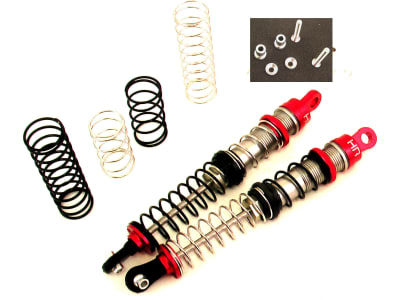 TD120DR02 Aluminum 126mm Double Spring Shock Set  Red 