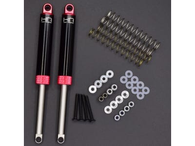 TD120T02 Red Internal Spring Air Shocks 120mm