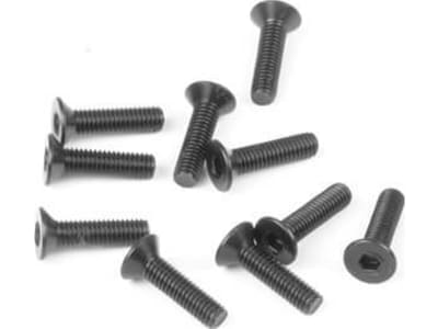TKR1324 M3x12mm Flat Head Screws  black 10 pieces 