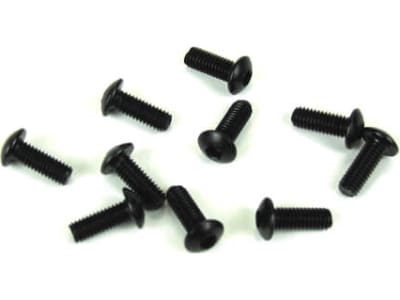 TKR1402 M3x8mm Button Head Screws  black,  10pcs 