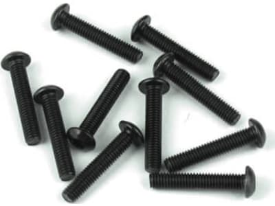 TKR1407 M3x16mm Button Head Screws  black 10 pieces 