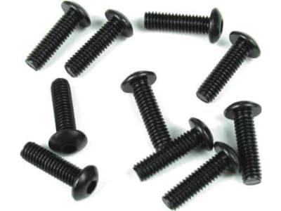 TKR1444 M4x12mm Button Head Screws  black 10 pieces 