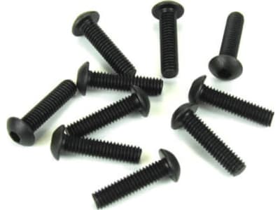 TKR1447 M4x16mm Button Head Screws- Black 10 pieces