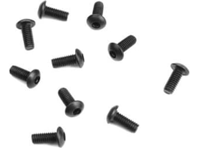 TKR1463 M2.5x6mm Button Head Screws  Black 10 Pieces 