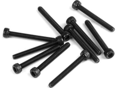 TKR1530 M3x25mm Cap Head Screws black 10 pieces