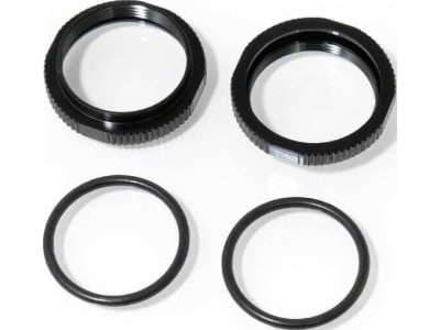 TKR6013BK Shock Adjustment Collars  short aluminum BLACK ano 2 pieces 