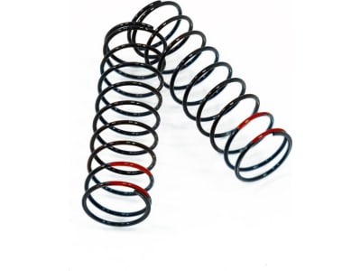 TKR6034D Shock Spring Set  1.5 x 9.5T,  3.83lb / in,  73mm,  red 