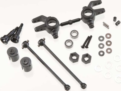 TKR6851X M6 Front Driveshaft / Steering Block 6mm Slash Stampede