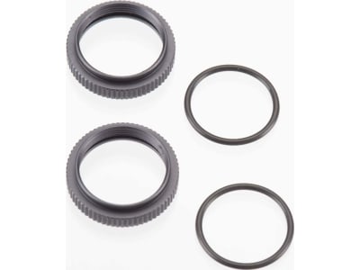 TKR6013 Shock Adjustment Nuts Aluminum Gun Metal Anon 2pcs