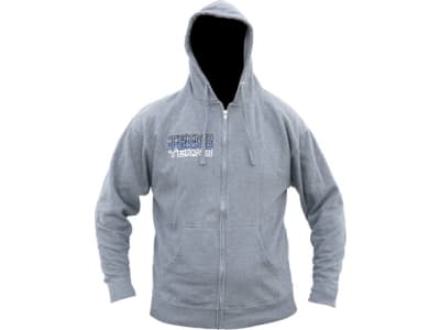 TKRHOODIE07XXL Tekno RC Zippered Hoodie  Stacked Logo Gray  Xxl