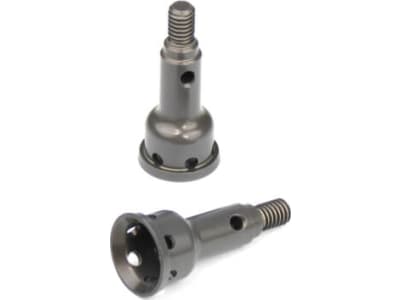 TKR6573FA Aluminum Stub Axles  front 7075 hard ano EB410 2 pieces 