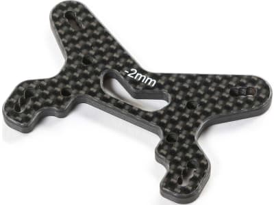 TLR-1306 Carbon Front Shock Tower -2mm: 22X-4 2.0