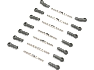 TLR-1313 HD Turnbuckle Kit Titanium: 22X-4 2.0