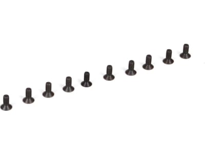 TLR235003 M2.5x6mm FHCS Flat Head Cap Screws  10 