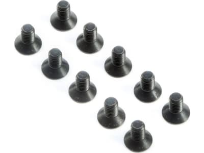 TLR245010 Flat Head Screws M4x8mm 10