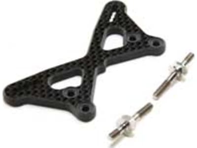 TLR334061 Carbon Front Tower +2mm w / Ti Standoffs: 22 5.0