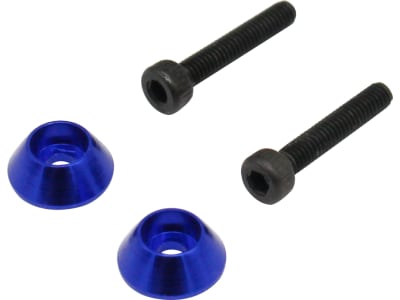 TTDR25X06 Blue Aluminum Scale Look Wheel hub Set T3-01 M2.5 x 12