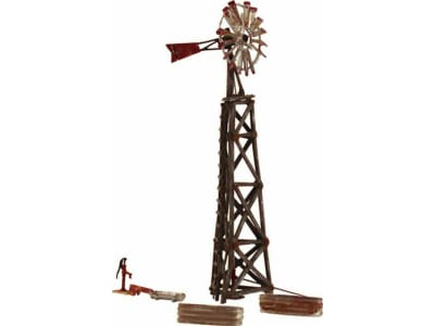 WOOBR4936 N Built-Up Old Windmill