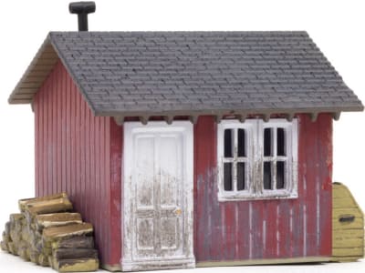 WOOBR5057 HO Built-Up Work Shed