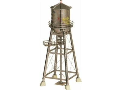 WOOBR5064 HO Built-Up Rustic Water Tower