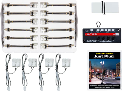 WOOJP5901 HO Scale Value Pack - Double Lamp Post